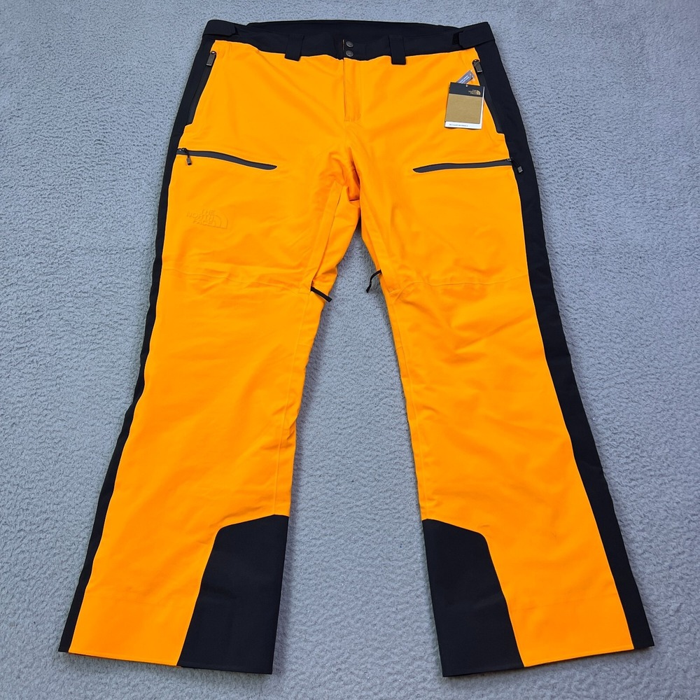 NWT The North Face Inclination Pants Ski Snowboard Orange/Black Mens XXL 44x33